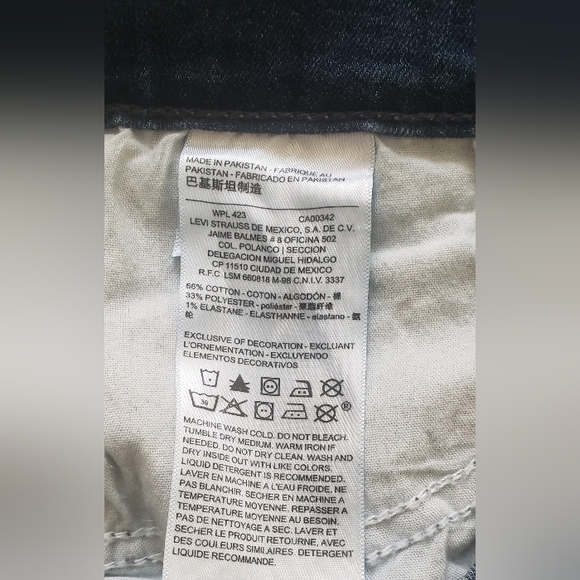 Signature Levi Denim Jeans Womens Sz 14 - Picture 8 of 8